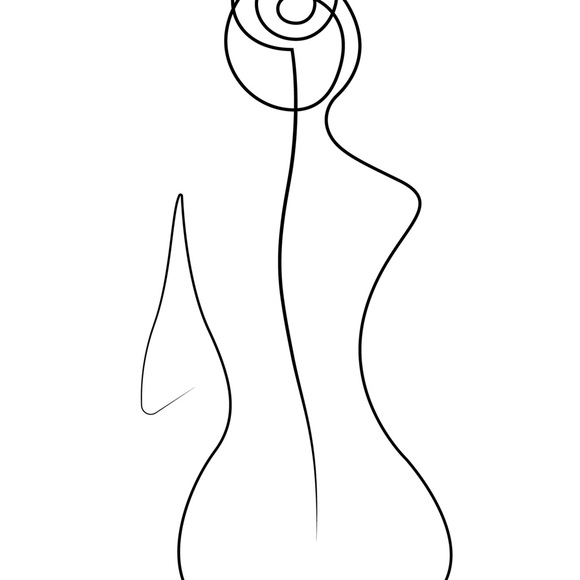 ✨NEW✨Original 8x10 Illustration Minimalist Woman Art Print Un… - Picture 2 of 2